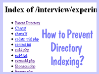 How to disable directory indexing in Apache Server?