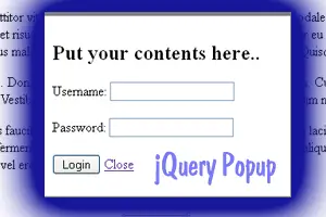 A very Simple jQuery Popup ready to use Code!
