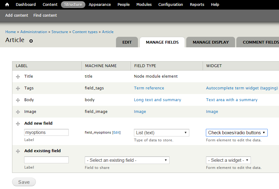 drupal rules hardcode selector